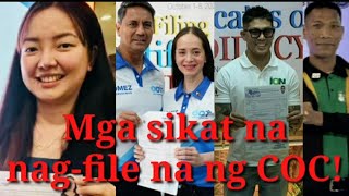 Celebrities na nagfile na ng certificate of candidacy [upl. by Ellatsirhc990]