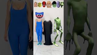 Huggy Wuggy VS Spiderman VS Hulk Wrong heads shorts by Leisi Crazy [upl. by Chrysa]