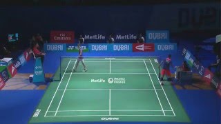 Dubai World Superseries Finals 2015  Badminton SF M4MS  Chen Long vs Viktor Axelsen [upl. by Torto]