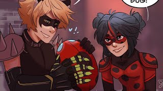 They Are Dating  Miraculous Ladybug Comic Dub [upl. by Anny]