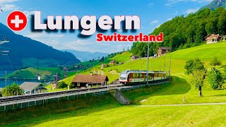 Scenic Swiss Village Lungern  Switzerland 4K  Lungernsee  Beautiful Swiss Lake [upl. by Friend343]