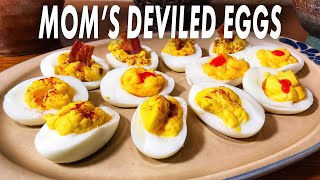 Moms Deviled Eggs  How To Make The Best Deviled Eggs [upl. by Pawsner]