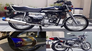 VERY LOUD HKS EXHAUST ON HONDA CG125 SE [upl. by Gairc]