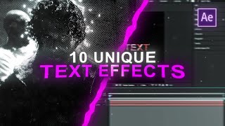 HOW TO MAKE 10 Unique Text Effects for Tiktok Edits  After Effects Tutorial [upl. by Bollay83]