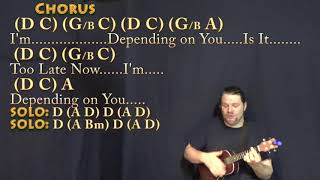 Depending on You Tom Petty Ukulele Cover Lesson in D with ChordsLyrics [upl. by Zashin]