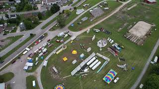 Renfrew Fair 2022 Wednesday Setup Aerial View [upl. by Brendin]