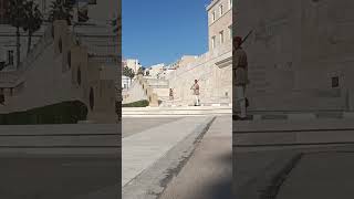 Evzones Greek Presidential Guard  Τomb of Unknown Soldier  Monument in Athens [upl. by Ishii]