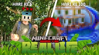 100 Hari Hardcore Minecraft REAL LIFE Jungle Only [upl. by Merell]