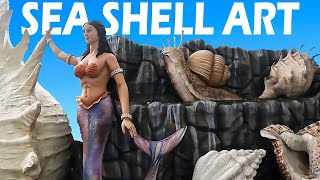 SEA SHELL ART l EXPLORE GUINNESS WORLD RECORD SHELL ART DONE BY A WOMEN l Mysore [upl. by Amada]