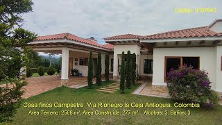 Hermosa casa campestre en venta vía Rionegro La Ceja  Parcelación exclusiva [upl. by Panter402]