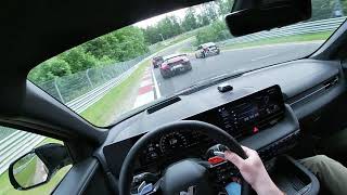 746 BTG Hyundai Ioniq 5N vs FAST Porsche Cayman gt4 rs Nurburgring [upl. by Anomor]