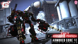 ARMORED CORE VIFIRES OF RUBICON 1 ON 1 RANKED MATCH  3 [upl. by Airdnalahs]