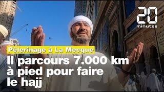 Pèlerinage à la Mecque  Il parcours 7000 km à pied pour faire le hajj [upl. by Oenire]