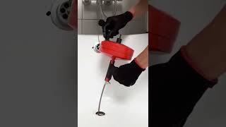 How to Snake a Drain  Step by Step DIY Plumbing shorts [upl. by Otrevire]