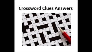 crossword clues answers [upl. by Nitnelav520]