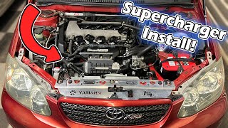 Supercharging My 9th Gen Corolla XRS [upl. by Tnahsin]