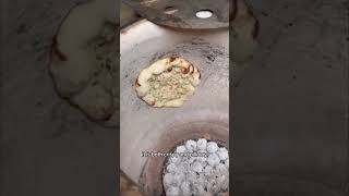 How Garlic Naan Bread is Made Indian Food Las Vegas Tandoori Oven Fresh Dough Cilantro Butter Sauce [upl. by Suirred]