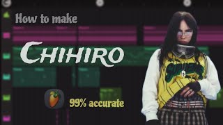 Chihiro by Billie Eillish on FLSTUDIO MOBILE  INSTRUMENTAL REMAKE  FREE FLM [upl. by Eillor516]