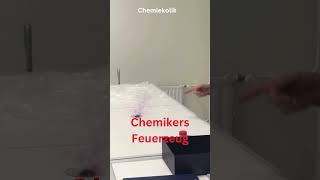 Chemikers Feuerzeug KaliumpermanganatKMnO4 und Schwefelsäure  H2SO4 chemie lerne [upl. by Dinerman936]