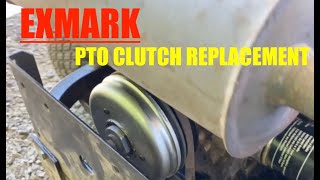 EXMARK PTO CLUTCH REPLACEMENT [upl. by Ordnasela]