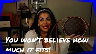 SURPRISE UNBOXING amp WHAT FITS IN MY LOUIS VUITTON BOITE CHAPEAU SOUPLE PM [upl. by Eixela509]