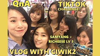 VLOG BARENG CEWE2 ARTIS MOBILE LEGENDS QnA amp CHALLENGE [upl. by Maro337]