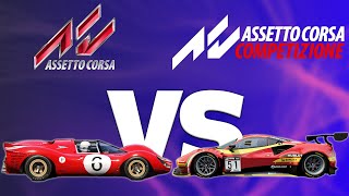 The Differences between Assetto Corsa and Assetto Corsa Competizione [upl. by Nirag629]