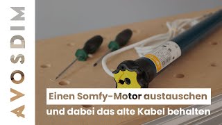 Tipp Wechseln Sie einen SomfyMotor indem Sie das alte Kabel beibehalten [upl. by Primrose97]