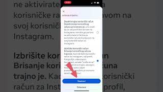 Kako Izbrisati Instagram Profil [upl. by Eilliw]