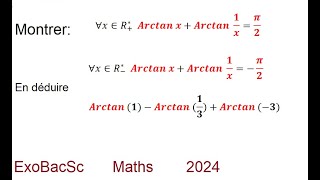 ArctanxArctan1x  pi2 [upl. by Eceinahs]