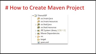 How to Create Maven project in Eclipse automation Maven project in Eclipse selenium [upl. by Schaeffer824]