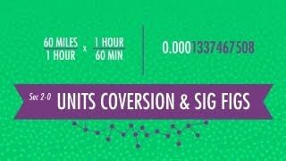 Unit Conversion amp Significant Figures Crash Course Chemistry 2 [upl. by Cedell]