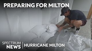 Floridians prepare for extreme flooding ahead of Hurricane Milton  Spectrum News [upl. by Yelik]