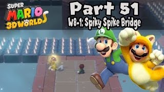 Super Mario 3D World  Part 51 World 81 quotSpiky Spike Bridgequot 100 Walkthrough [upl. by Irra]