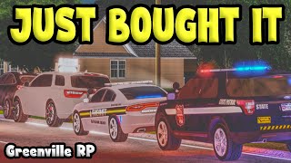 I Just Bought It Man  Sheriff Patrol EP 1  Roblox Greenville Roleplay [upl. by Akemit720]