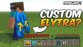 Minecraft but There are Custom New Elytra [upl. by Ashly]