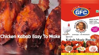 How To Make Chicken Kabab With Ready Made Masala  GFC Kabab Powder  Recipe In Hindi Urdu  NN [upl. by Karlie]