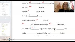 Sfi kurs B kurs C kurs D prepositioner grammatik [upl. by Iaoh]