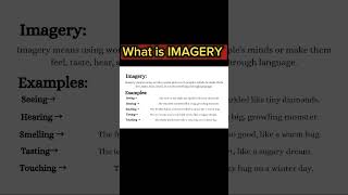 what is imagery tactile imagery kinesthetic imagery Imagery [upl. by Selene]