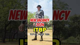 ITBP new vacancy 2024  total post 526  ytshorts itbprecruitment2024 [upl. by Ehrlich720]