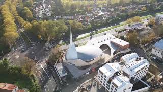 Visite du chantier de la nouvelle église Saint Joseph le Bienveillant [upl. by Icat]