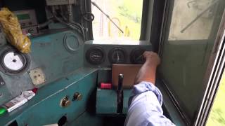 IRFCA Inside WDM2A Loco Loco Pilot operating the Locomotive [upl. by Vickey]