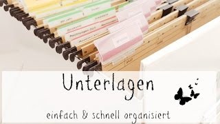 Unterlagen sortieren  Die Ordnungsfee [upl. by Sair779]