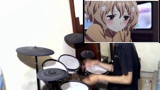 Hanasaku Iroha Ending theme final quot yumeji quot drum cover [upl. by Ferne]