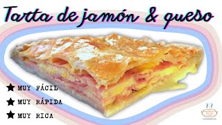 Tarta de jamón y queso – Receta fácil y rápida  Platos Argentinos [upl. by Anirehtac]