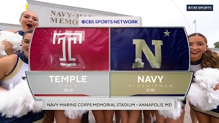 Highlights Navy Football vs Temple 9724 [upl. by Silra685]