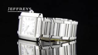 Cartier Tank Francaise 2302 Stainless Steel  WM1818 [upl. by Wassyngton845]