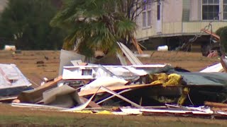 Video Tornado damage in Hale County Alabama [upl. by Enniroc]