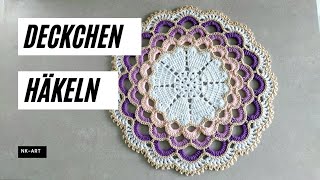 Frühlingszauber 🌸🌸 Ein gehäkeltes Deckchen crochet [upl. by Boorman]