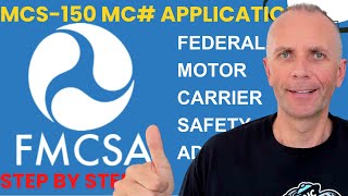 HOW to  USDOT amp MC AUTHORITY MCS 150 Application EASY Online Step by Step Process 2022 [upl. by Ehcar]